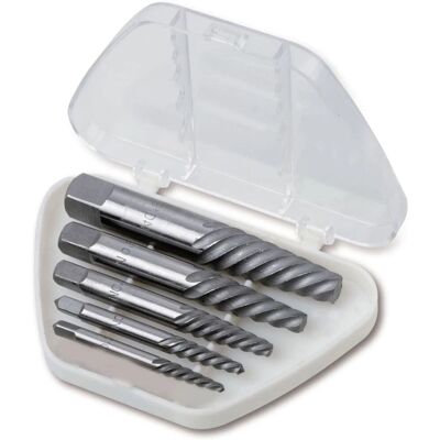 Beta 1430/55 Set di 5 estrattori conici per viti marroni - Set di estrattori Beta 1430/55 Set di 5 estrattori conici per viti marroni - Set di estrattori