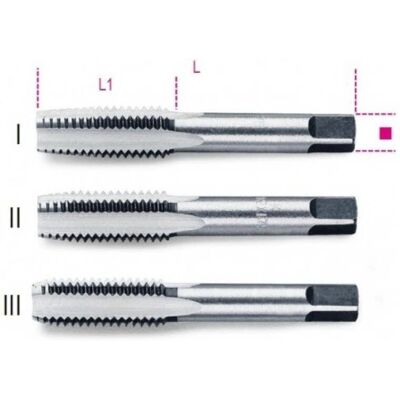 Set di 3 maschi Beta 12x1,75mm - Alta Qualità Set di 3 maschi Beta 12x1,75mm - Alta Qualità