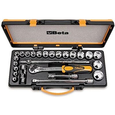 Beta - 920a/c20q - 1/2 drive - 25 pezzi - Set chiavi a bussola Beta - 920a/c20q - 1/2 drive - 25 pezzi - Set chiavi a bussola