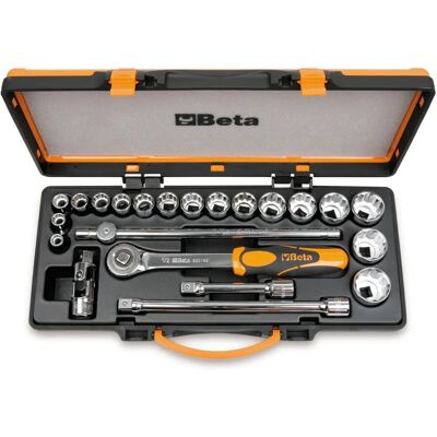 Beta 920AS/C17X Set - 17 bussole a doppio esagono & 5 accessori - Set di bussole Beta 920AS/C17X Set - 17 bussole a doppio esagono & 5 accessori - Set di bussole