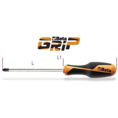 Tournevis Beta 012690004 Pz4 - Tête cruciforme Pozidriv - 160-327mm - Publicité Tournevis Beta 012690004 Pz4 - Tête cruciforme Pozidriv - 160-327mm - Publicité