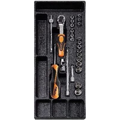 Set completo di 25 bussole esagonali 1/4" Beta Tools Set completo di 25 bussole esagonali 1/4" Beta Tools