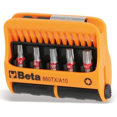 Beta 860TX/A10 - Zestaw bitów Torx - 10 szt. - Magnetyczny - 1/4" Beta 860TX/A10 - Zestaw bitów Torx - 10 szt. - Magnetyczny - 1/4"