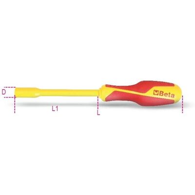 BETA TOOLS 943MQ 6mm Isolierte Steckschlüssel - Sicherheit IEC 60900 BETA TOOLS 943MQ 6mm Isolierte Steckschlüssel - Sicherheit IEC 60900