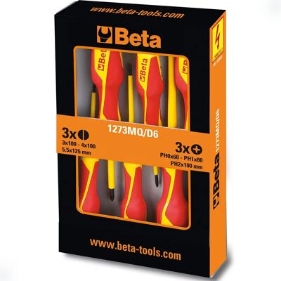 Set de Destornilladores Aislados Beta 6 piezas - Herramientas eléctricas aisladas Set de Destornilladores Aislados Beta 6 piezas - Herramientas eléctricas aisladas