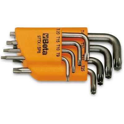 Set di chiavi Torx Beta T9-T40 in nero cromo vanadio - Utensili Set di chiavi Torx Beta T9-T40 in nero cromo vanadio - Utensili