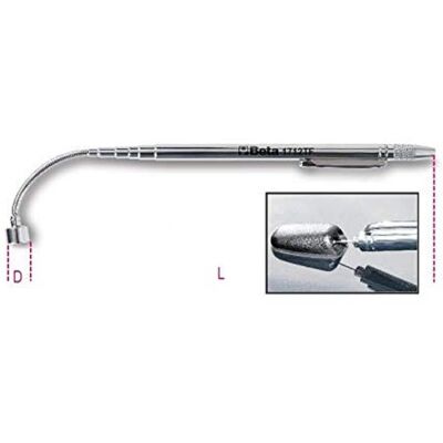 Beta Magnet-Teleskopwerkzeug - 150-590mm - 1kg - Flexibler Kopf Beta Magnet-Teleskopwerkzeug - 150-590mm - 1kg - Flexibler Kopf