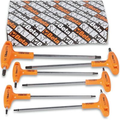 Beta - Set van 6 hoekige Torx-sleutels - Gereedschap Beta - Set van 6 hoekige Torx-sleutels - Gereedschap