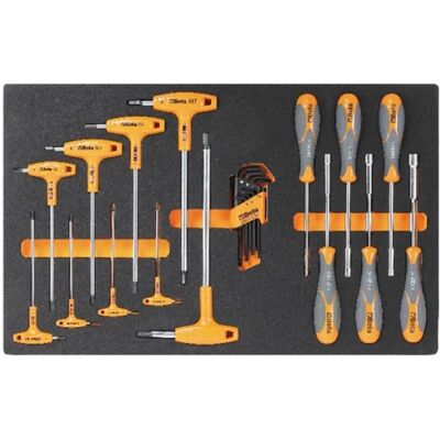 Set de herramientas Beta M60 - Hexagonales, Torx y vasos - EVA compacto Set de herramientas Beta M60 - Hexagonales, Torx y vasos - EVA compacto