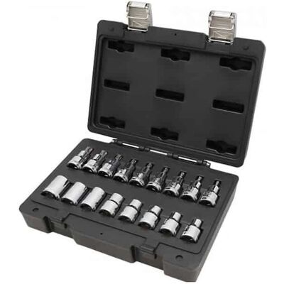 Set de 17 Piezas Torx Beta - Acero de Alta Resistencia - 1/2" Impulsor Set de 17 Piezas Torx Beta - Acero de Alta Resistencia - 1/2" Impulsor