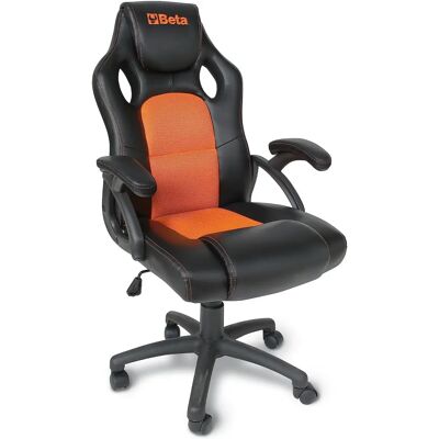 Chaise de Bureau Ergonomique Beta Utensili - Modèle 9563G avec Accoudoirs - Hauteur Réglable - Publicité Chaise de Bureau Ergonomique Beta Utensili - Modèle 9563G avec Accoudoirs - Hauteur Réglable - Publicité