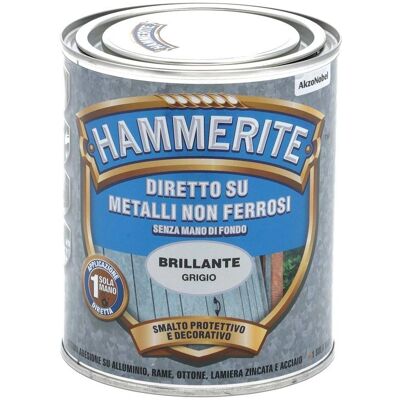 Smaltatura per Metalli Hammerite - Asciugatura Veloce, Grigio Lucido - 750ml Smaltatura per Metalli Hammerite - Asciugatura Veloce, Grigio Lucido - 750ml