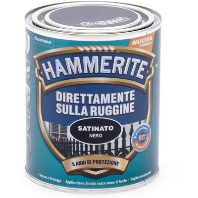 Smaltatura Antiruggine Hammerite - Satinata Nera - 0,75L Smaltatura Antiruggine Hammerite - Satinata Nera - 0,75L