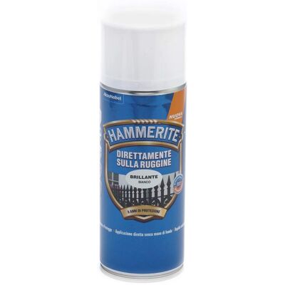 Hammerite Spray Bianco Resistente alla Ruggine - Vernice in bomboletta Hammerite Spray Bianco Resistente alla Ruggine - Vernice in bomboletta