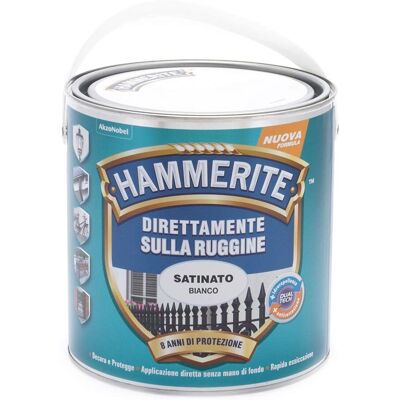 Hammerite Smalto Antiruggine Satinato Bianco 2,5L Hammerite Smalto Antiruggine Satinato Bianco 2,5L