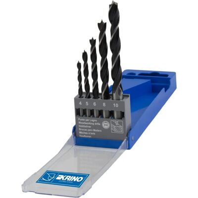 KRINO 5010201 Set van 5 Houtboren - Boor Gereedschap KRINO 5010201 Set van 5 Houtboren - Boor Gereedschap
