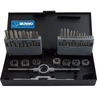 MW-Tech 30-teiliges HSS-G Gewindeschneiderset - Stahl, Europäische Qualität MW-Tech 30-teiliges HSS-G Gewindeschneiderset - Stahl, Europäische Qualität