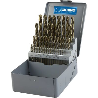 KRINO 1155412 Kobalt HSS-Co Set - 49 Stuks - DIN 338 KRINO 1155412 Kobalt HSS-Co Set - 49 Stuks - DIN 338