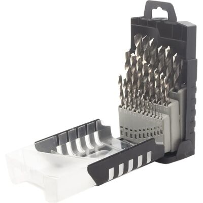 Set de brocas MW Tools - 25 piezas, 1-13mm, Punta dividida Set de brocas MW Tools - 25 piezas, 1-13mm, Punta dividida