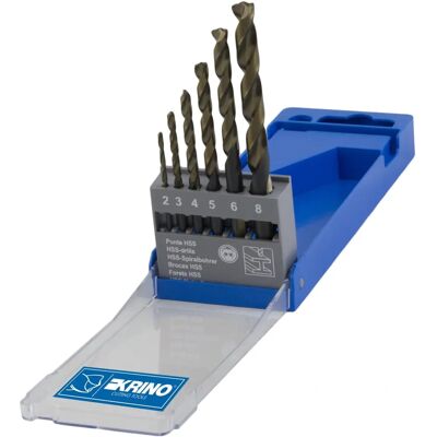 KRINO 1229204 HSS-G Set 6 boorvijlen - Staal KRINO 1229204 HSS-G Set 6 boorvijlen - Staal