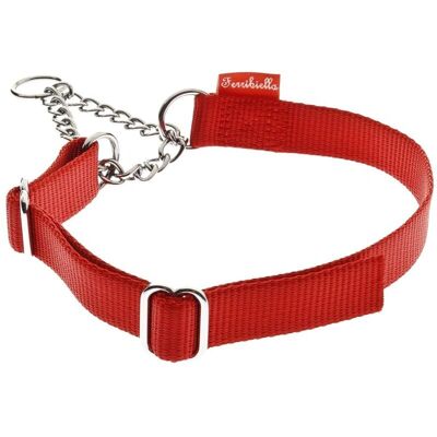 Collare per cani Ferribiella - Nylon con catena - Regolabile Collare per cani Ferribiella - Nylon con catena - Regolabile