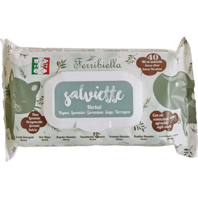 Ferribiella Lingettes Herbal - Lingettes de Nettoyage - Publicité Ferribiella Lingettes Herbal - Lingettes de Nettoyage - Publicité