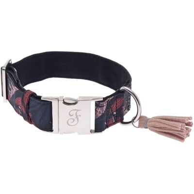 FERRIBIELLA - Collare per Cani - Regolabile in Nylon e Cotone - Nero FERRIBIELLA - Collare per Cani - Regolabile in Nylon e Cotone - Nero