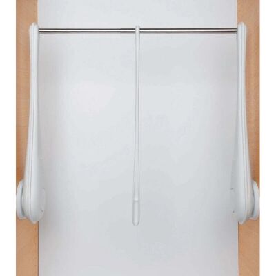 Servetto - ONLY - 600-1000 mm - Blanco-Níquel - Percha Servetto - ONLY - 600-1000 mm - Blanco-Níquel - Percha