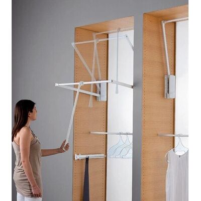 Servetto - Junior - 850 mm - Weiß/Verchromt - Clothes lift Servetto - Junior - 850 mm - Weiß/Verchromt - Clothes lift