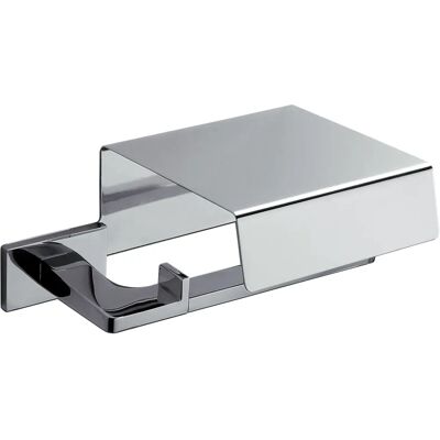 Porta Carta Igienica Colombo Design Look con Coperchio Cromato - Accessorio Bagno Porta Carta Igienica Colombo Design Look con Coperchio Cromato - Accessorio Bagno