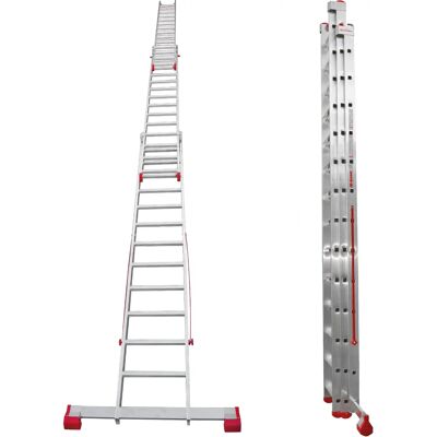 Faraone - Scala Alluminio 11+12+12 - 150Kg - Scala Faraone - Scala Alluminio 11+12+12 - 150Kg - Scala