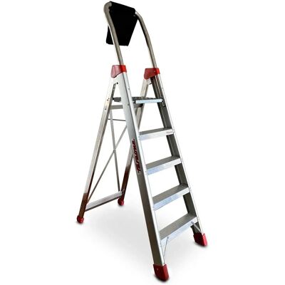 Drabina aluminiowa Lady 5 składana - Profesjonalna 150kg 5 stopni Drabina aluminiowa Lady 5 składana - Profesjonalna 150kg 5 stopni