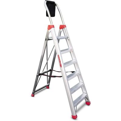 Escalera de aluminio Lady 6 de FARAONE - Profesional 6 Peldaños Escalera de aluminio Lady 6 de FARAONE - Profesional 6 Peldaños