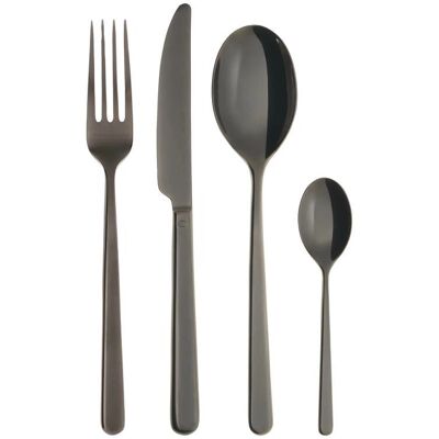 Sambonet Schwarz Besteck-Set - 24 Stück für 6 Personen Sambonet Schwarz Besteck-Set - 24 Stück für 6 Personen