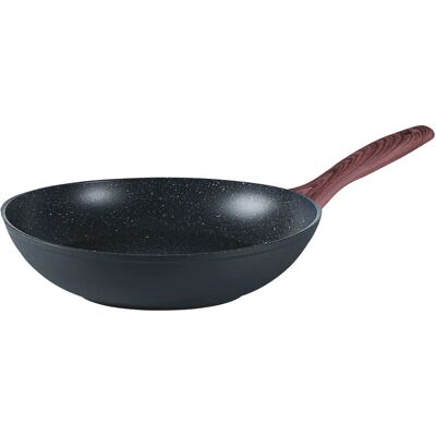 Sambonet - 51033-28 - Noir - Ø28 cm - Wok Pan - Publicité Sambonet - 51033-28 - Noir - Ø28 cm - Wok Pan - Publicité