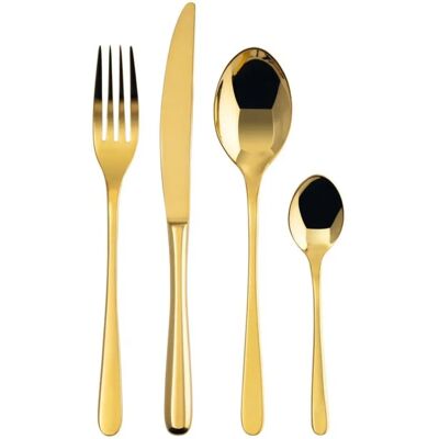Set de Couverts Gold Compact Sambonet - 24 pièces pour 6 personnes Set de Couverts Gold Compact Sambonet - 24 pièces pour 6 personnes