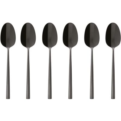 Sambonet Rock Edelstahl Schwarzer Kaffeelöffel-Set - Espresso 6 Stück Sambonet Rock Edelstahl Schwarzer Kaffeelöffel-Set - Espresso 6 Stück