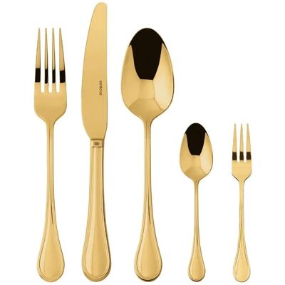 Sambonet Royal Gold Besteck-Set für 12 - Besteckset Sambonet Royal Gold Besteck-Set für 12 - Besteckset