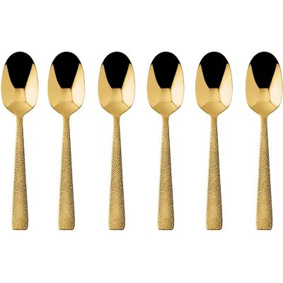 Sambonet Siena Spiegel PVD Gold 6-tlg. Espressolöffel-Set Sambonet Siena Spiegel PVD Gold 6-tlg. Espressolöffel-Set