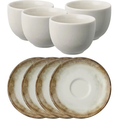 Arthur Krupp - 67372-B3 - Braun - Weiß - Kaffeeset Arthur Krupp - 67372-B3 - Braun - Weiß - Kaffeeset