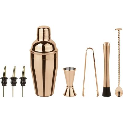 Set cocktail or rose gold de 8 pièces - Paderno - Publicité Set cocktail or rose gold de 8 pièces - Paderno - Publicité