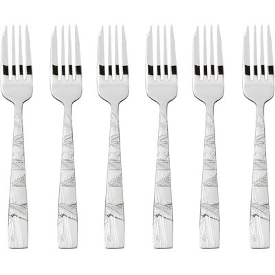 Sambonet - 52567A55 - Edelstahl - 6 Stück - Gabel Sambonet - 52567A55 - Edelstahl - 6 Stück - Gabel