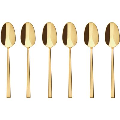 Sambonet Rock Edelstahl-Gold Teelöffel-Set - Teaspoon-Set Sambonet Rock Edelstahl-Gold Teelöffel-Set - Teaspoon-Set