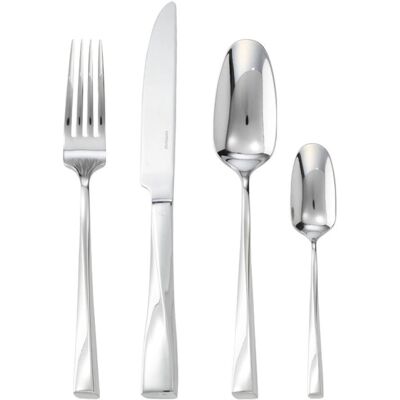 Sambonet - Monoblocco Twist Inox - 24 pièces - Ensemble de couverts - Publicité Sambonet - Monoblocco Twist Inox - 24 pièces - Ensemble de couverts - Publicité