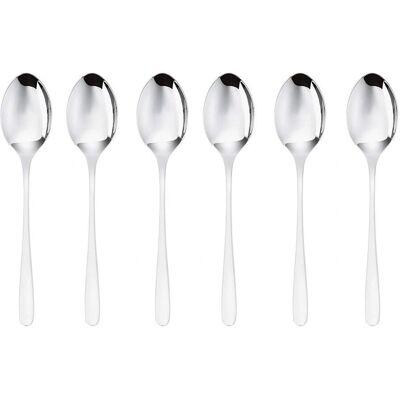 Sambonet 6-teiliges Edelstahl-Kaffeelöffel-Set - Modern & Minimalistisch Sambonet 6-teiliges Edelstahl-Kaffeelöffel-Set - Modern & Minimalistisch