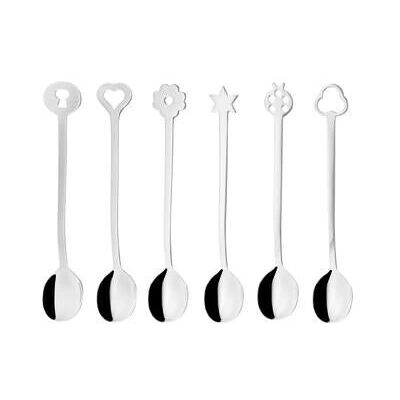 Cuillère à dessert en acier inoxydable Sambonet 52550C51 - 6 pcs - Publicité Cuillère à dessert en acier inoxydable Sambonet 52550C51 - 6 pcs - Publicité