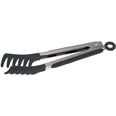 Pinças pretas de aço inoxidável para massas - Utensílio de cozinha Sambonet Pinças pretas de aço inoxidável para massas - Utensílio de cozinha Sambonet