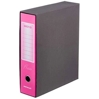 Raccoglitore ad anelli Brefio Fluo - A4 Rosa - Raccoglitore ad anelli Raccoglitore ad anelli Brefio Fluo - A4 Rosa - Raccoglitore ad anelli