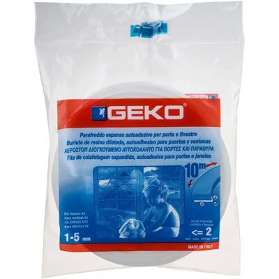 Geko 12mm x 10m Blanc Calfeutrement - Portes et Fenêtres Geko 12mm x 10m Blanc Calfeutrement - Portes et Fenêtres