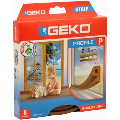 Geko / Tecnomat Bandes d’étanchéité adhésives - 6M Marron Geko / Tecnomat Bandes d’étanchéité adhésives - 6M Marron